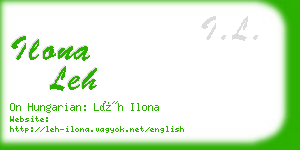 ilona leh business card